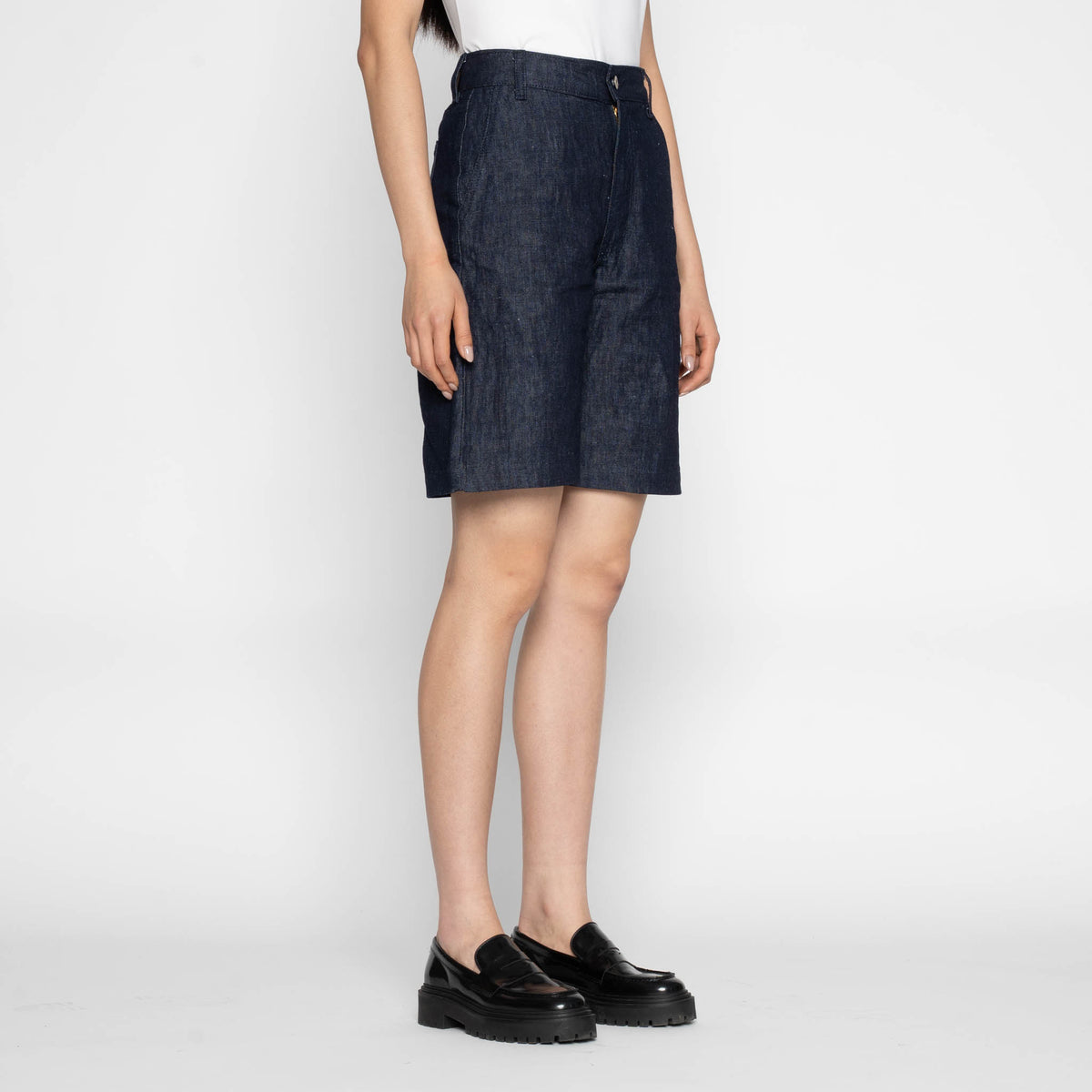 Andie Shorts - Linen Blend Denim by Naked & Famous Denim