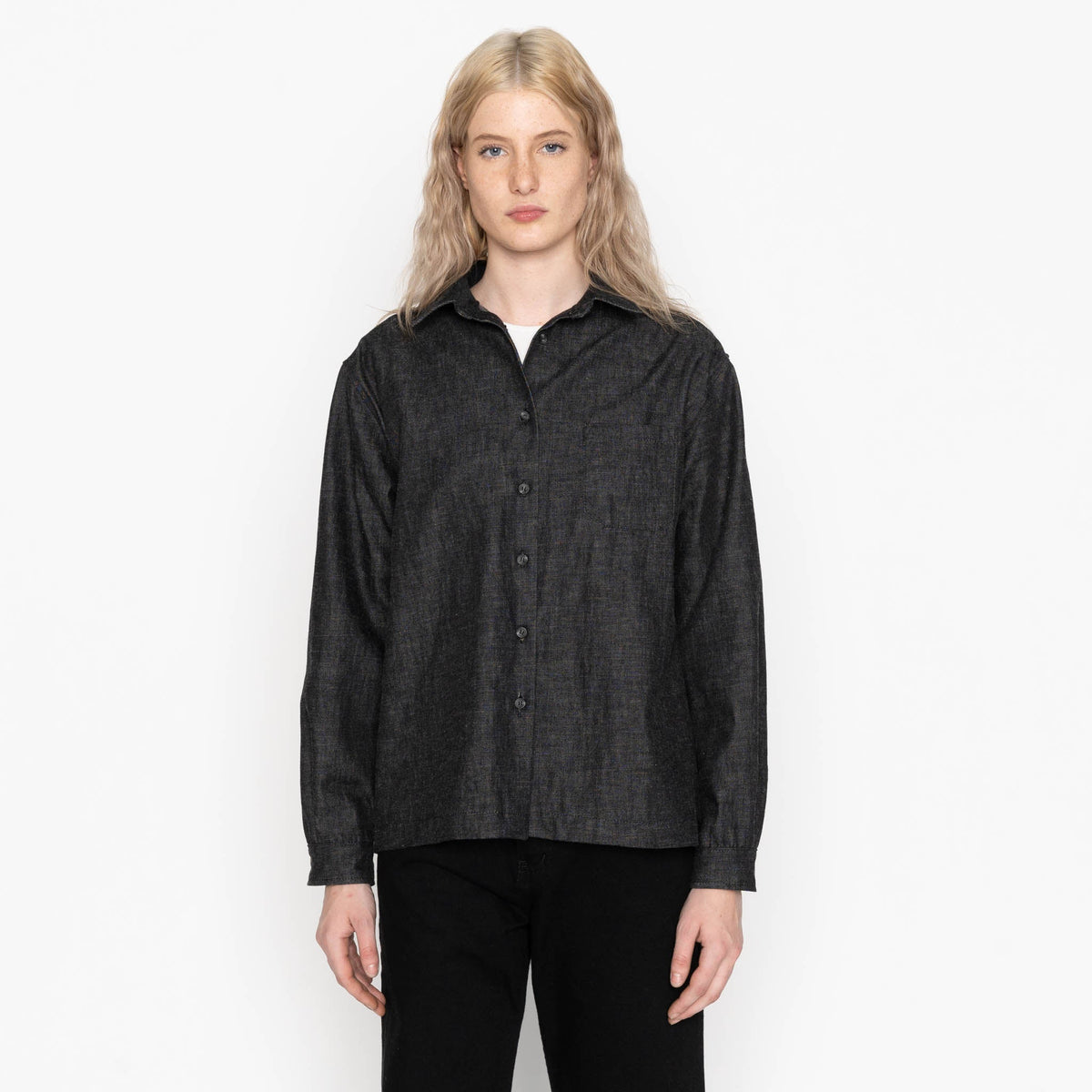 Judy - Black Lightweight Denim - Black by Naked & Famous Denim