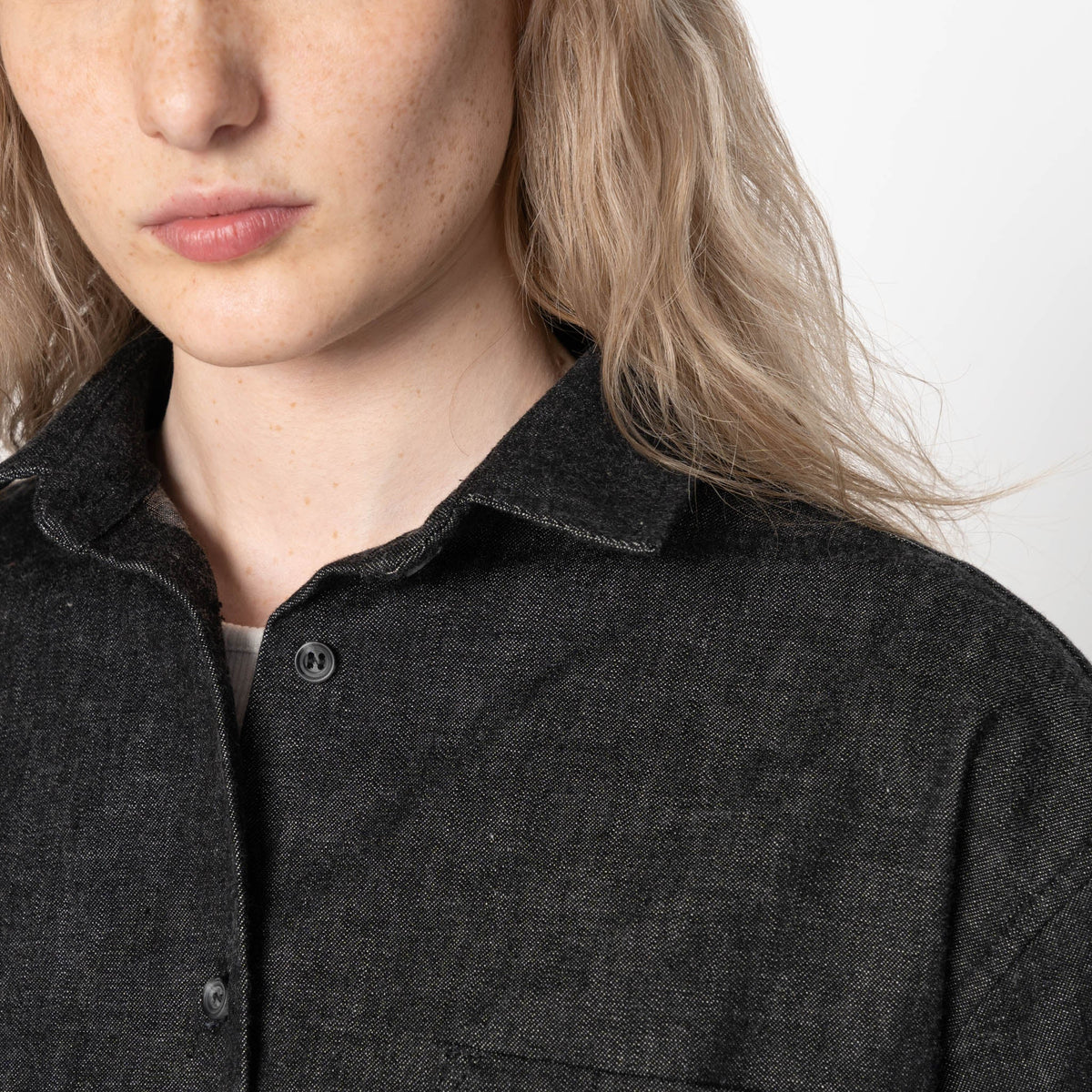 Judy - Black Lightweight Denim - Black by Naked & Famous Denim