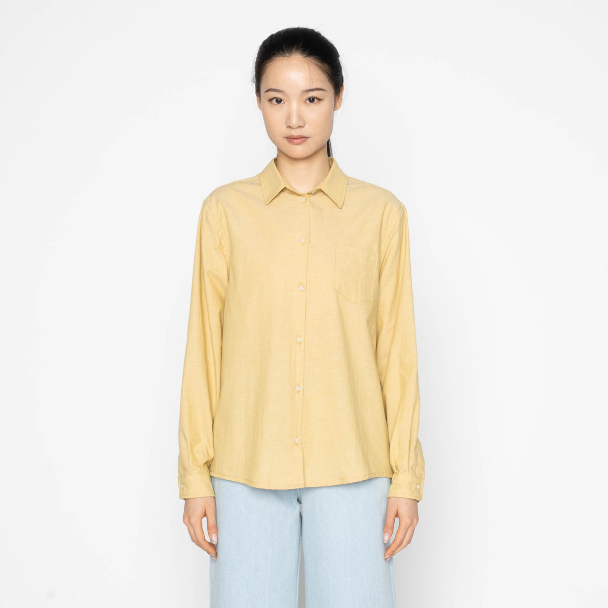 Judy Shirt - Selvedge Chambray - Yellow by Naked & Famous Denim