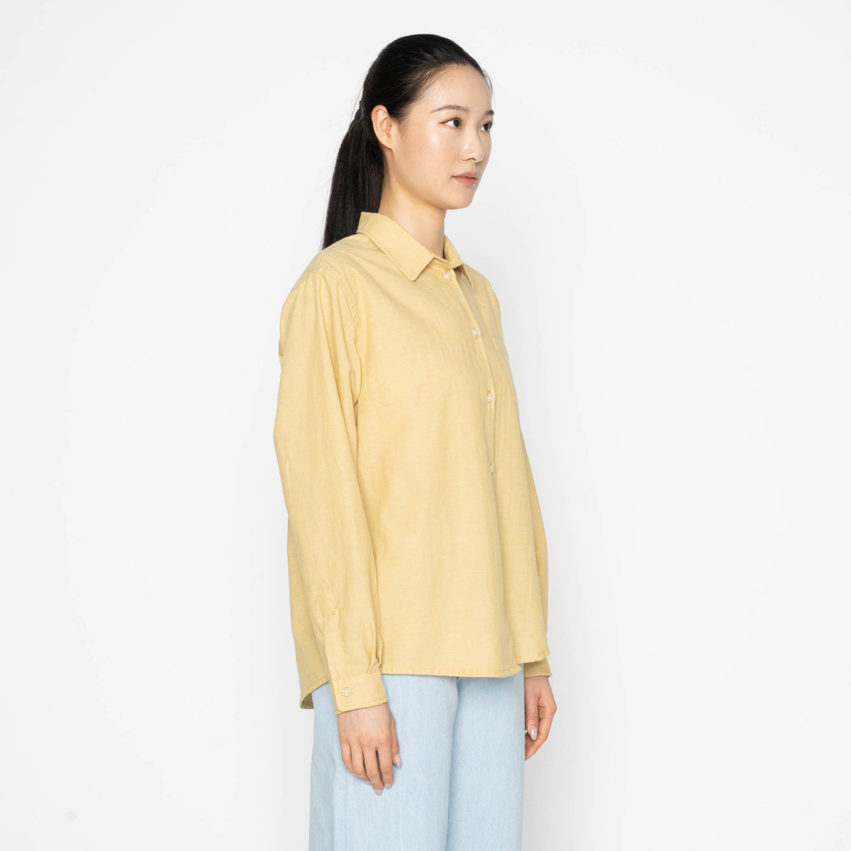 Judy Shirt - Selvedge Chambray - Yellow by Naked & Famous Denim