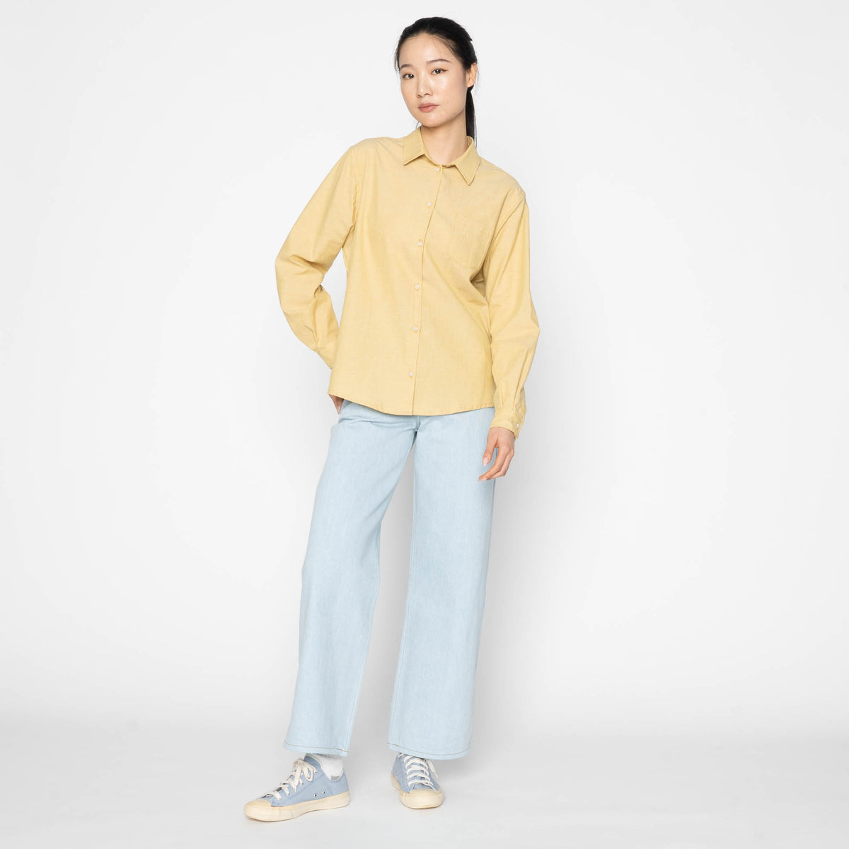 Judy Shirt - Selvedge Chambray - Yellow by Naked & Famous Denim