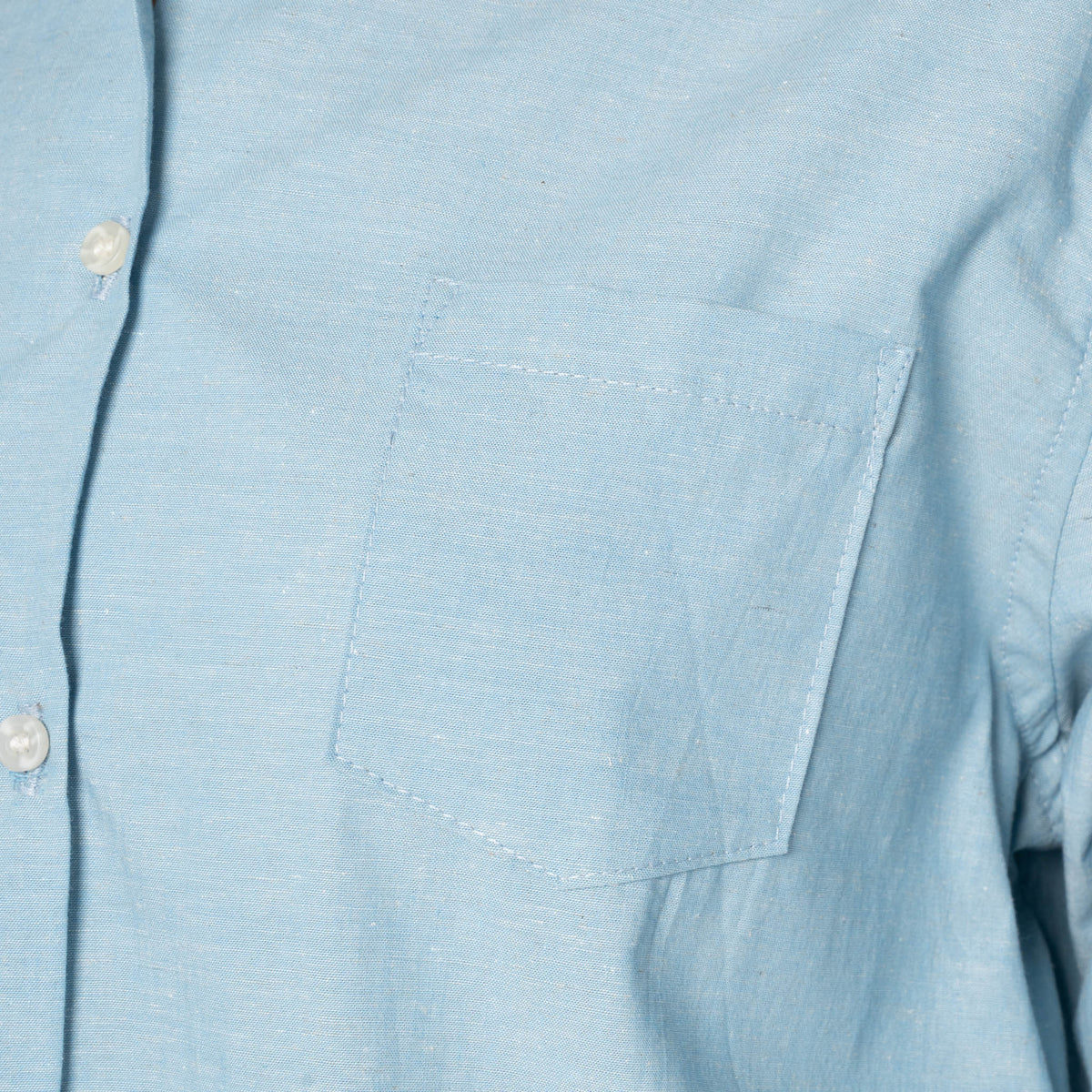 Judy Shirt - Selvedge Chambray - Pale Blue by Naked & Famous Denim