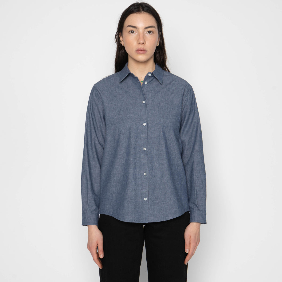 Judy Shirt - Vintage Selvedge Chambray - Blue by Naked & Famous Denim