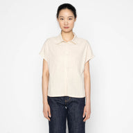 Billie Shirt - Double Weave Gauze - Bone by Naked & Famous Denim
