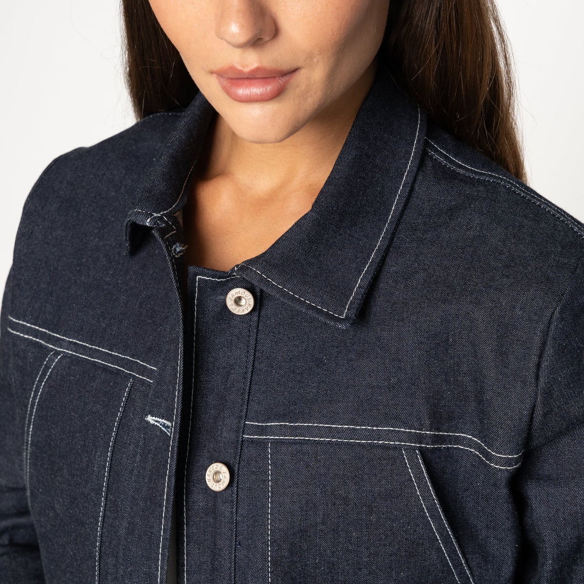 Cropped Denim Jacket - Slub Nep Stretch by Naked & Famous Denim