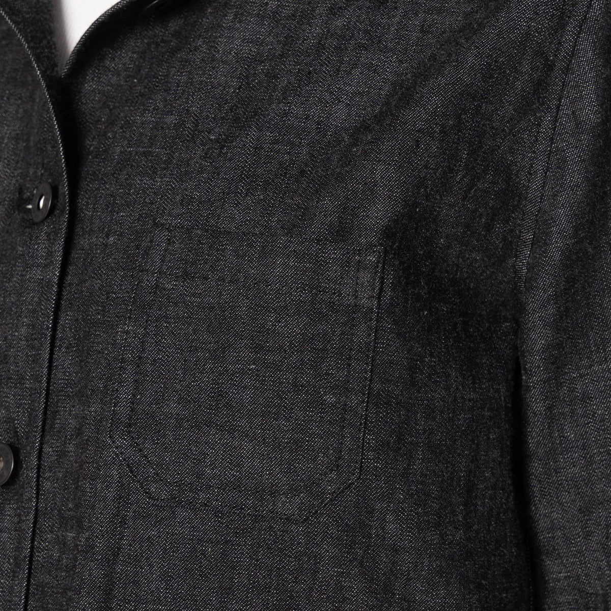 Gracie Jacket - Black Lightweight Denim by Naked & Famous Denim