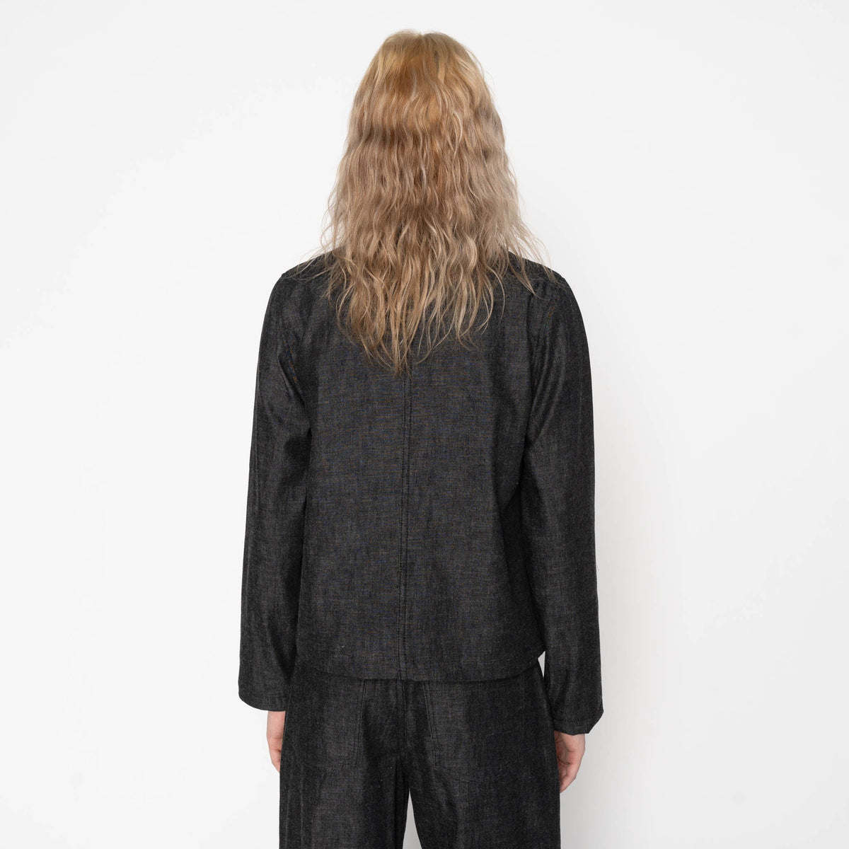 Gracie Jacket - Black Lightweight Denim by Naked & Famous Denim