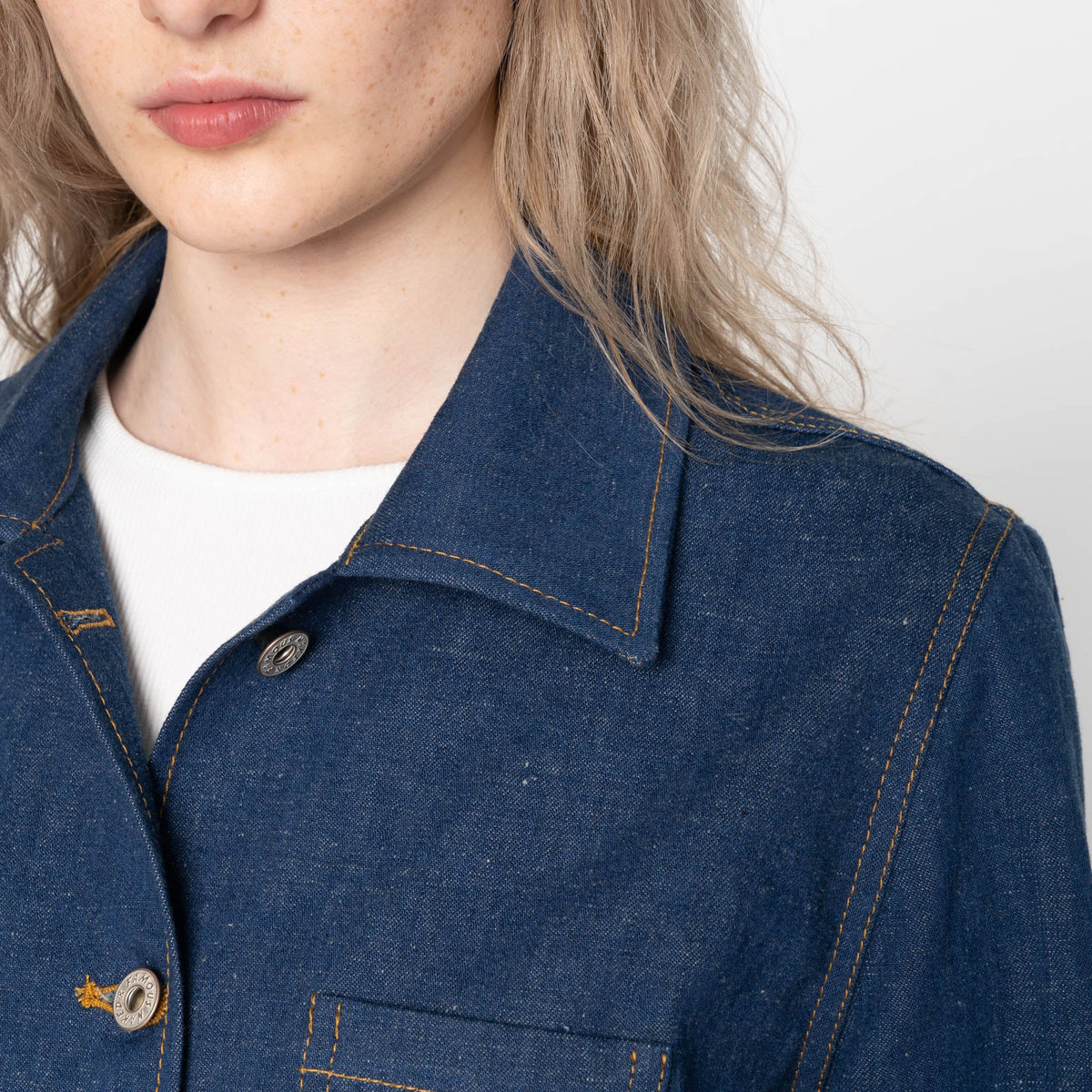 Gracie Jacket - 2x1 Dungaree Nep Denim by Naked & Famous Denim