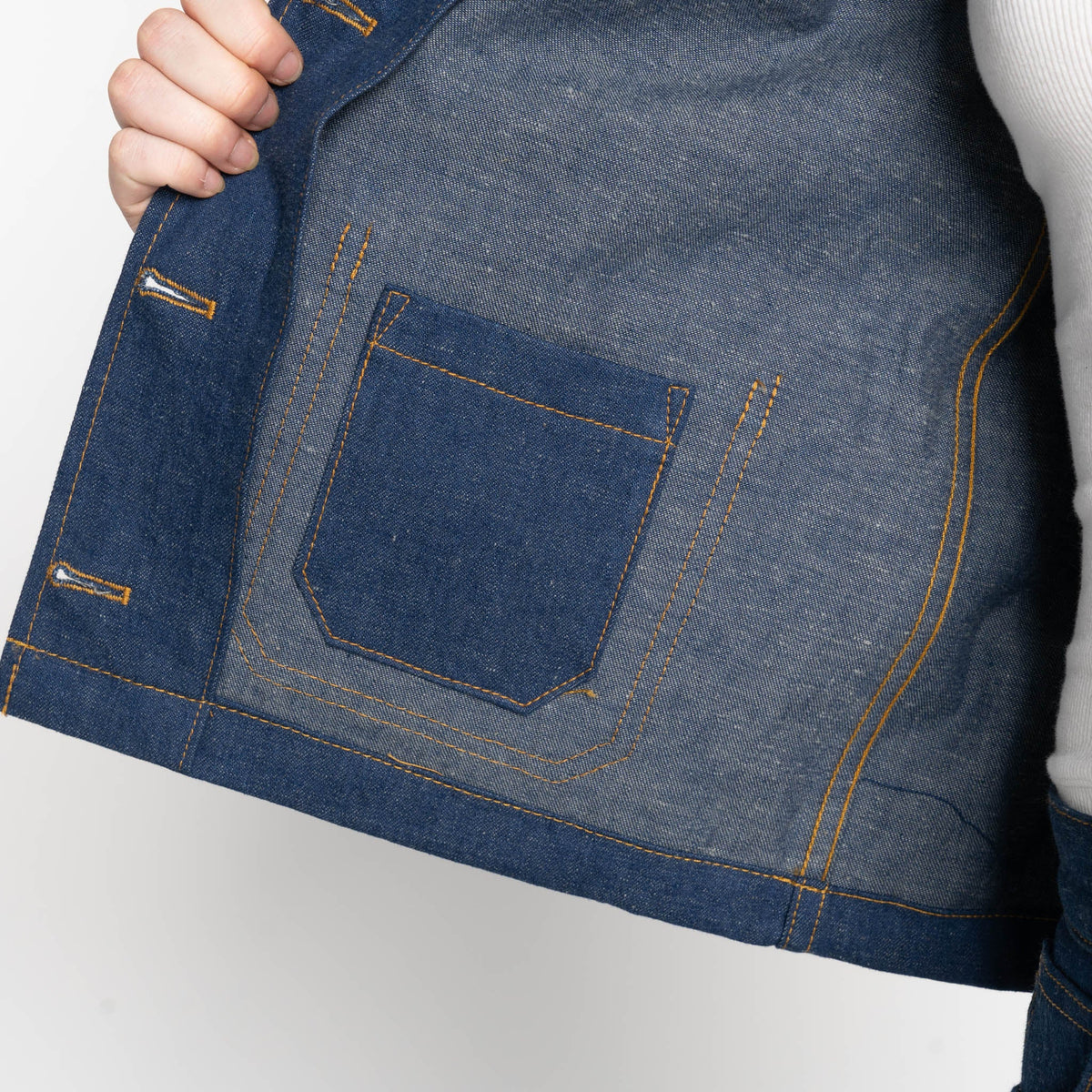 Gracie Jacket - 2x1 Dungaree Nep Denim by Naked & Famous Denim