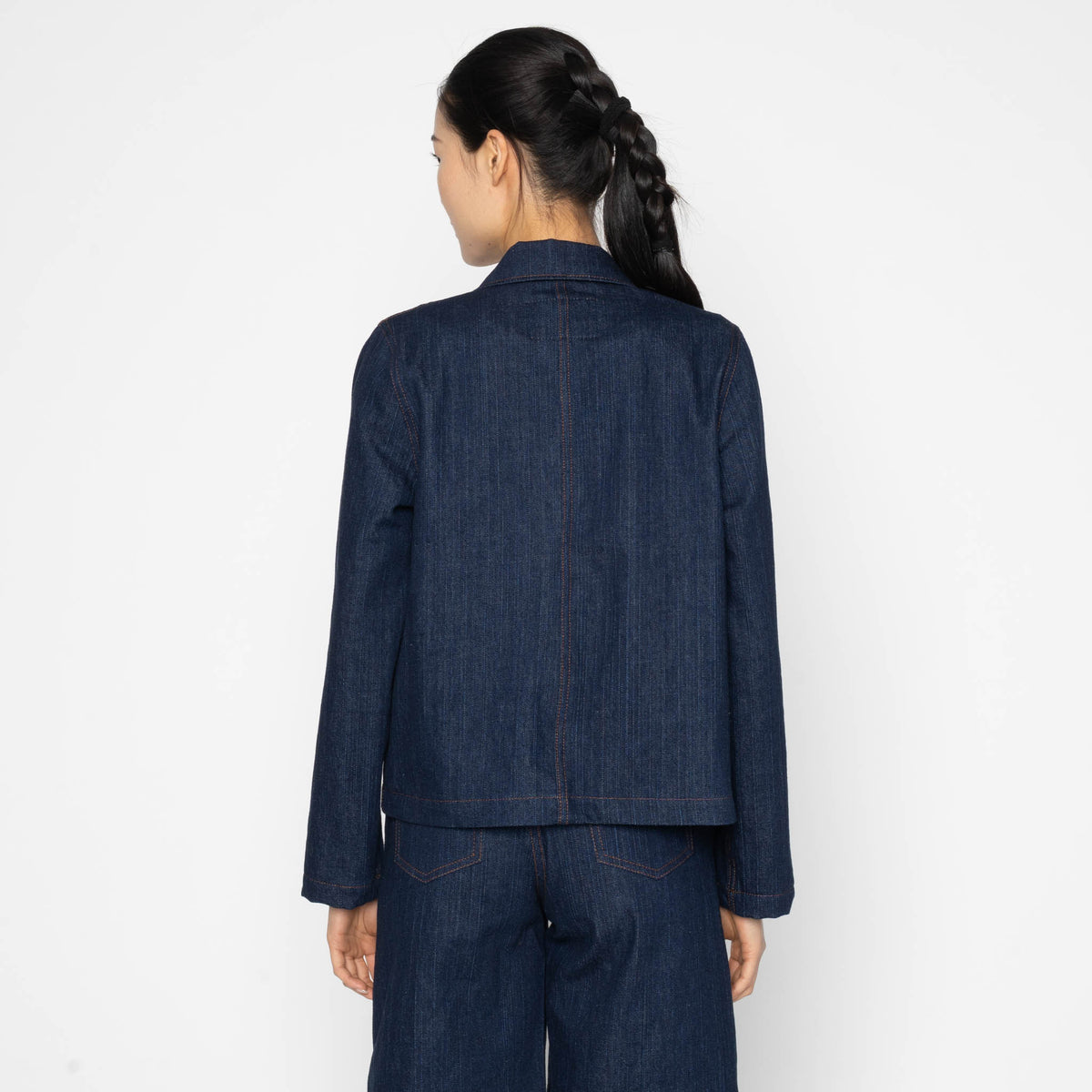 Gracie Jacket - Vertical Slub Denim by Naked & Famous Denim
