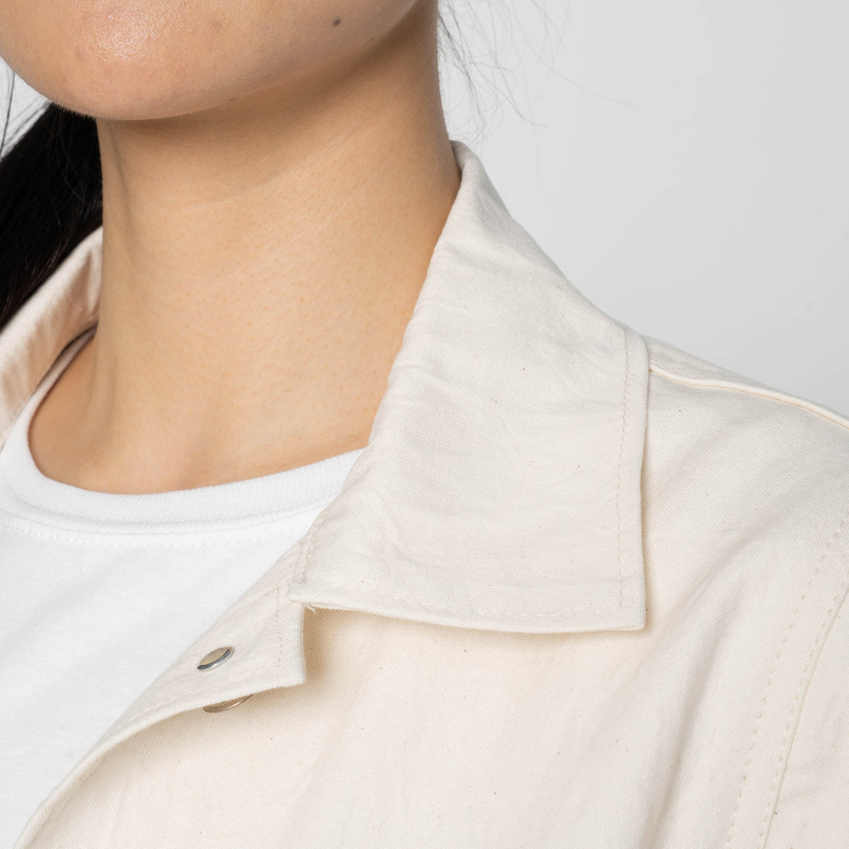 Gracie Jacket - Hard Twist Organic Herringbone by Naked & Famous Denim