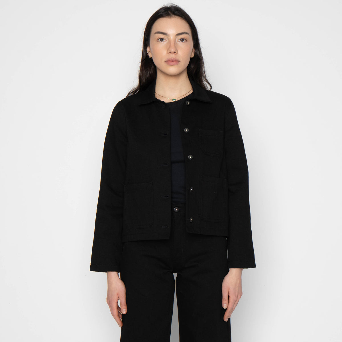 Gracie Jacket - Shadow Black by Naked & Famous Denim