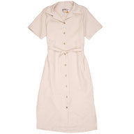 Aloha Dress - French Linen Fine Canvas - Ecru by Naked & Famous Denim