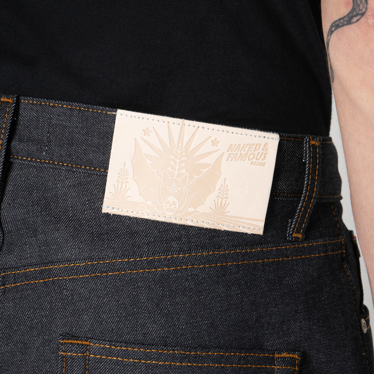 Easy Guy - Dia De Los Muertos Selvedge - Bat by Naked & Famous Denim
