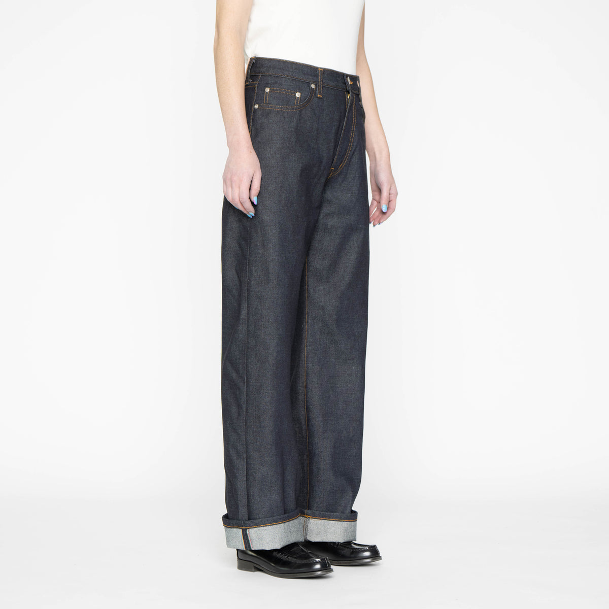 Strong Girl - Dia De Los Muertos Selvedge - Bat by Naked & Famous Denim