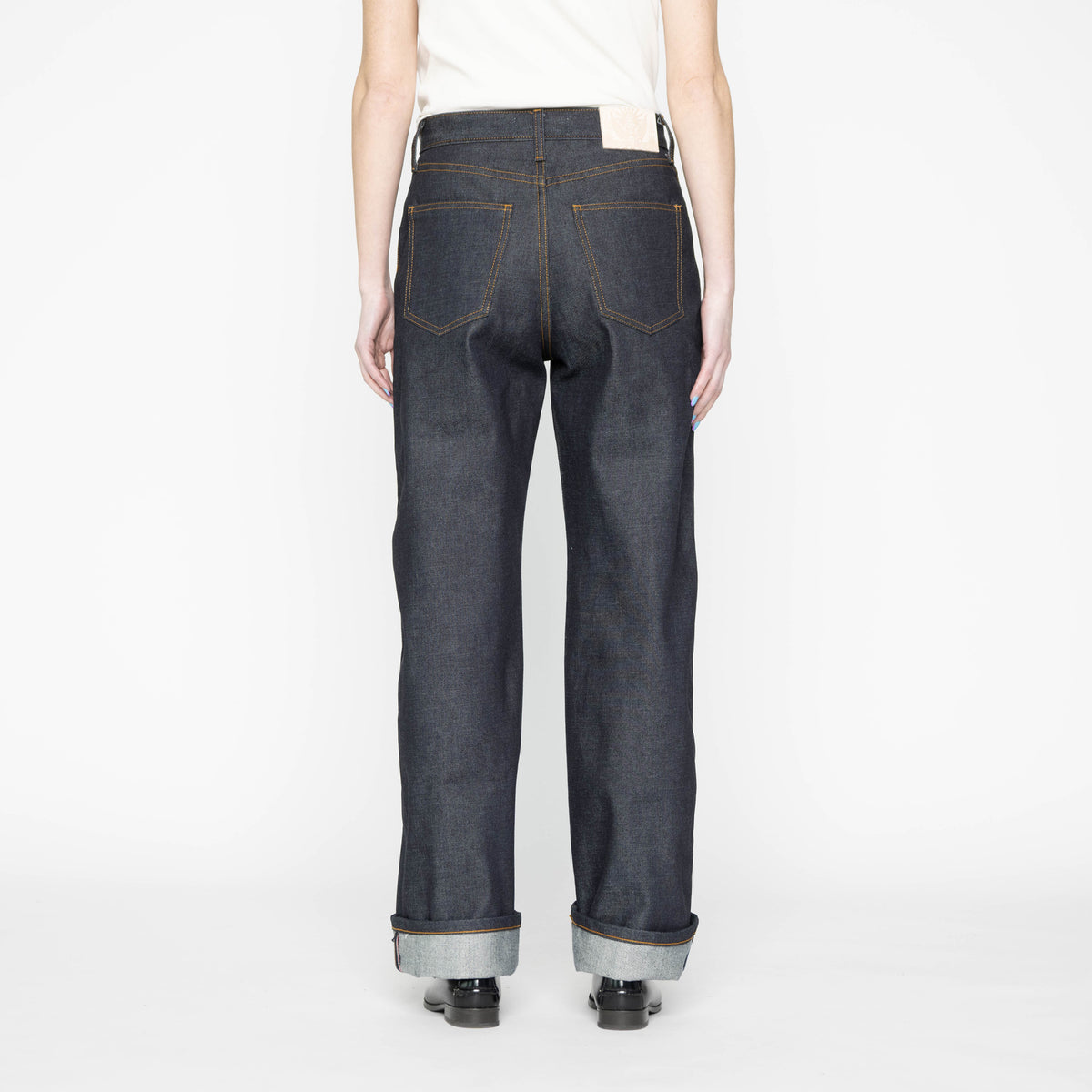 Strong Girl - Dia De Los Muertos Selvedge - Bat by Naked & Famous Denim