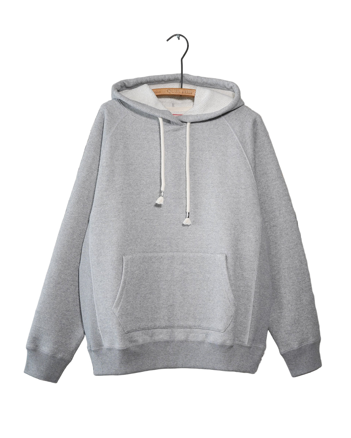 Pullover Hoodie - Double Heavyweight French Terry - Heather Grey by Wonder Looper