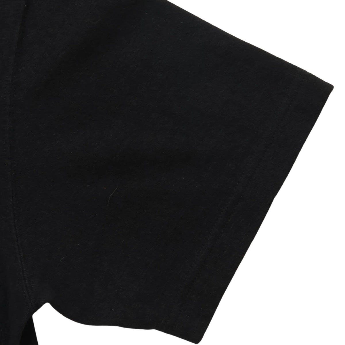 Crewneck T-shirt - ELS Recycled Cotton Slub - Black by Wonder Looper