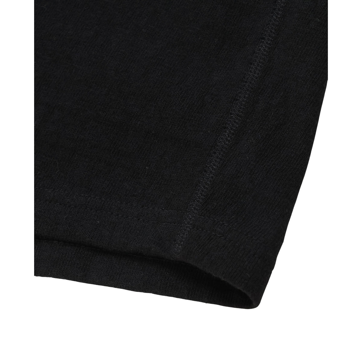Crewneck T-shirt - ELS Recycled Cotton Slub - Black by Wonder Looper