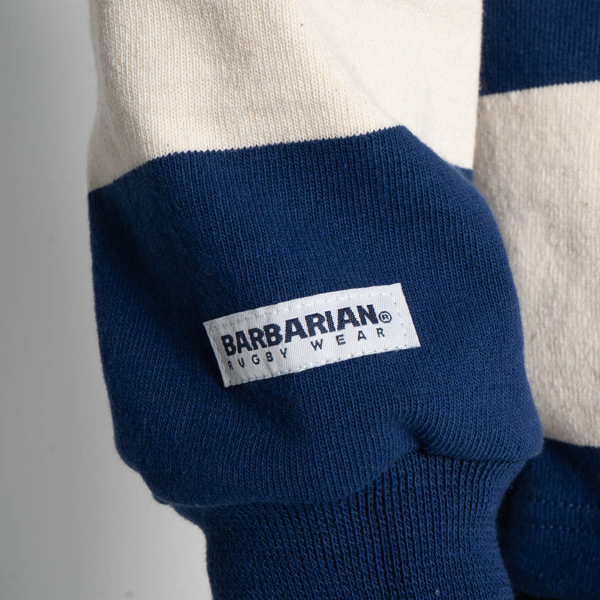 Classic Rugby Jersey - Ivory/Navy by Barbarian