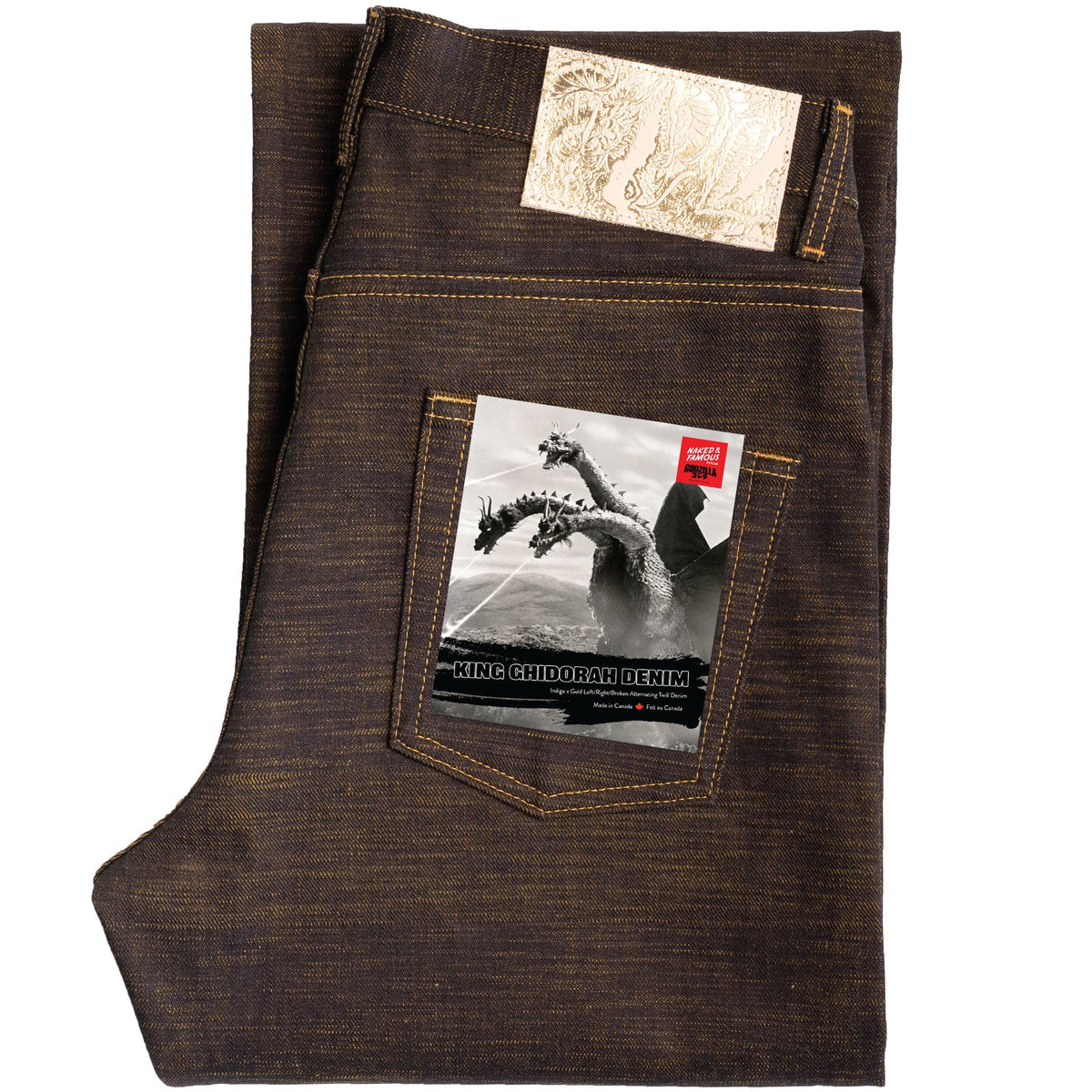 Strong Guy - King Ghidorah: The Three-Headed Monster Denim by Naked & Famous Denim