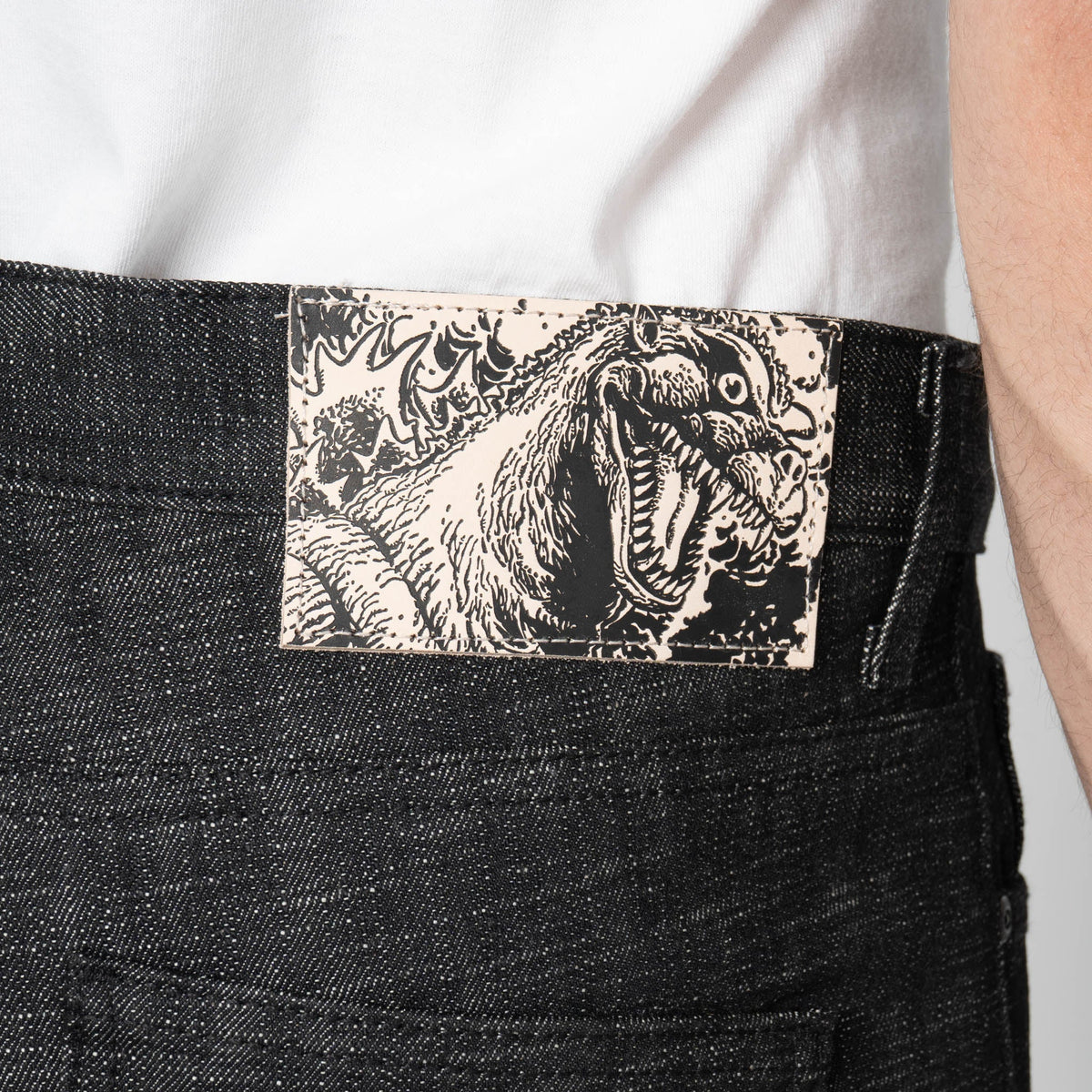Super Guy - 1954 Godzilla Selvedge - Black by Naked & Famous Denim