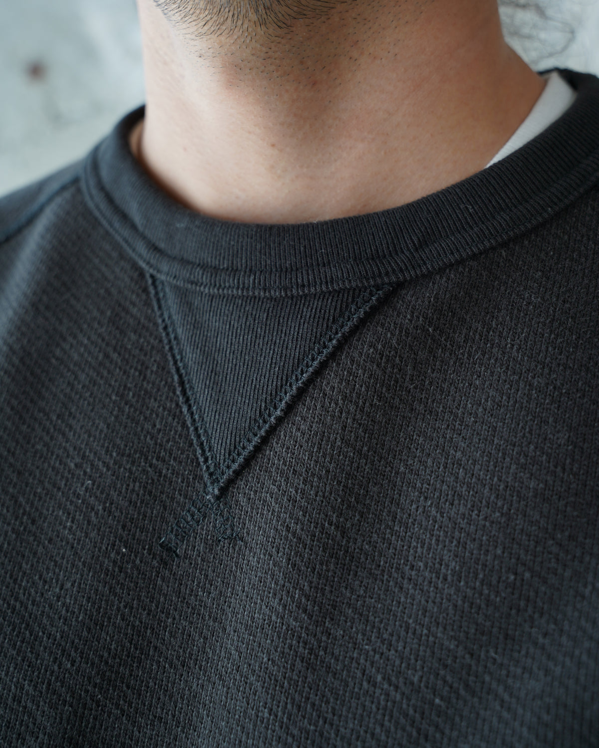 Pullover Crewneck - Double Heavyweight French Terry - Sumi Black by Wonder Looper