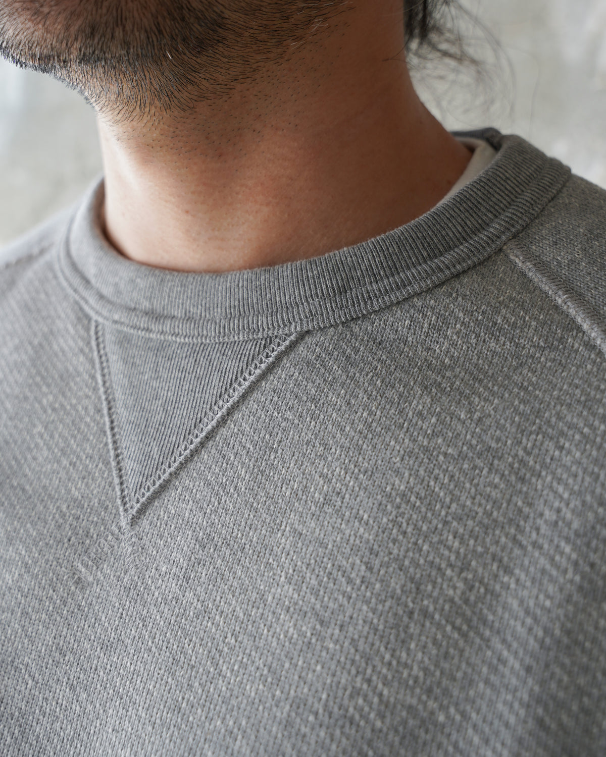 Pullover Crewneck - Double Heavyweight French Terry - Heather Grey by Wonder Looper