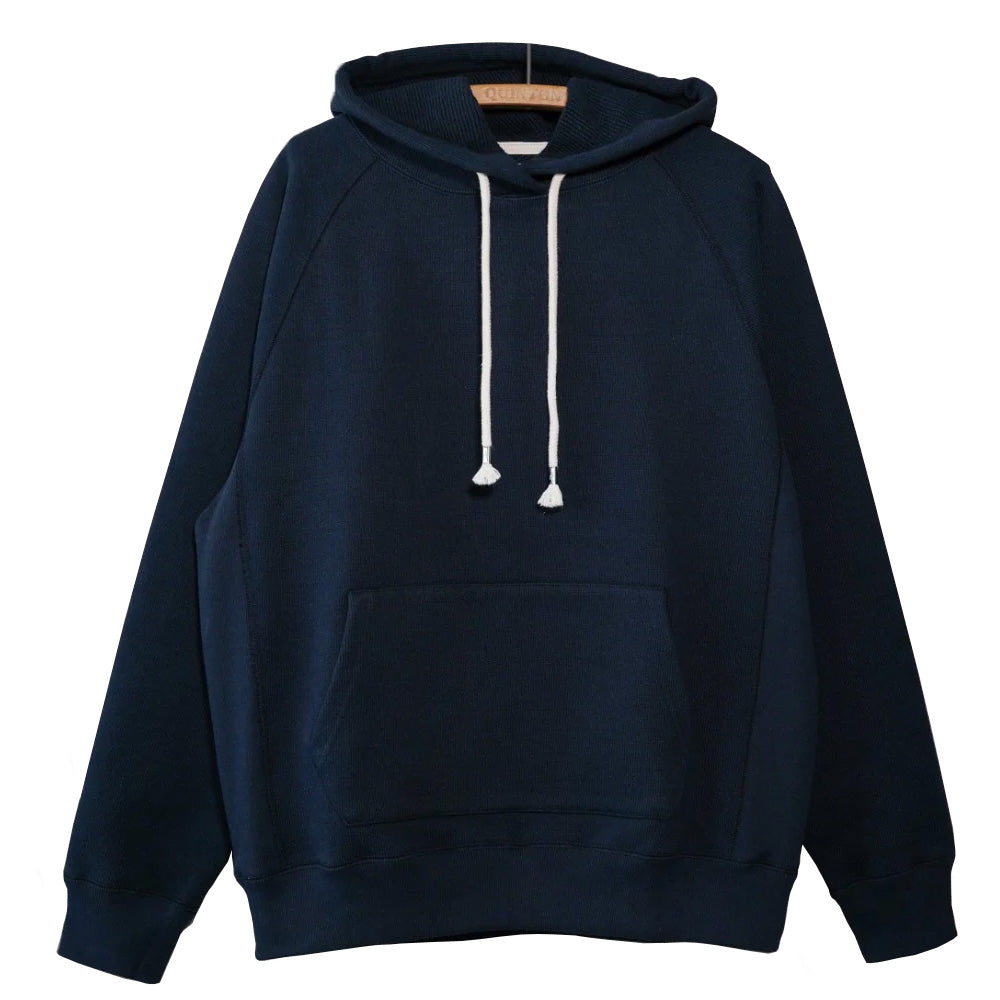 Pullover Hoodie - Double Heavyweight - Navy by Wonder Looper