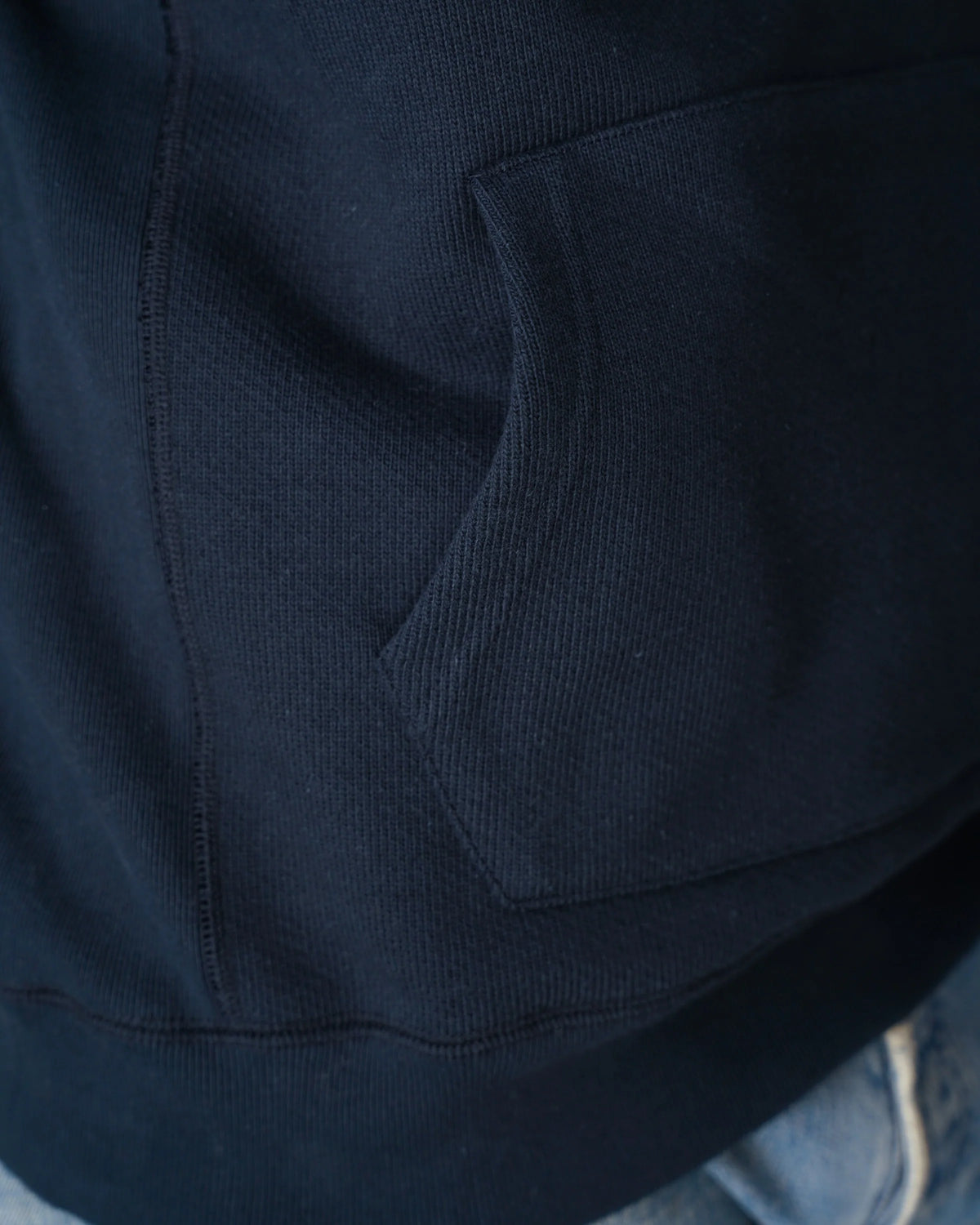 Pullover Hoodie - Double Heavyweight - Navy by Wonder Looper