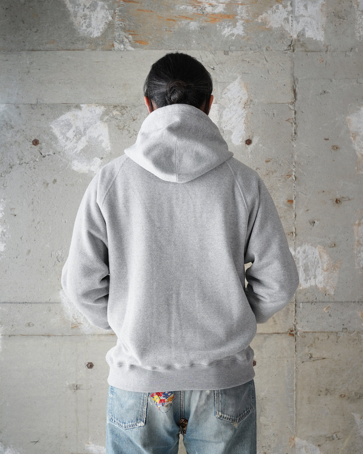 Pullover Hoodie - Double Heavyweight French Terry - Heather Grey by Wonder Looper