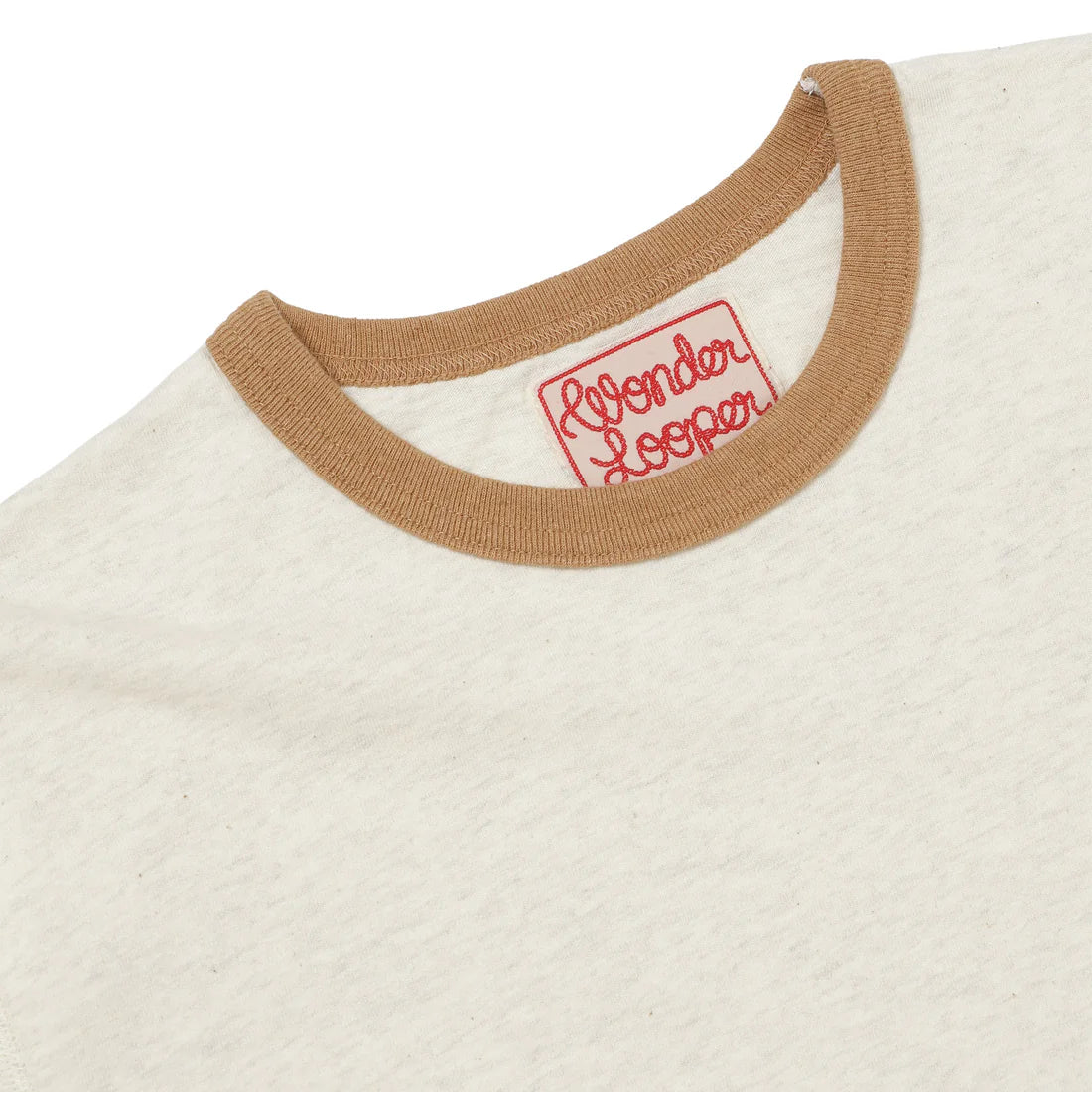 Recycled Cotton FoxFibre® Ringer T - Sand by Wonder Looper