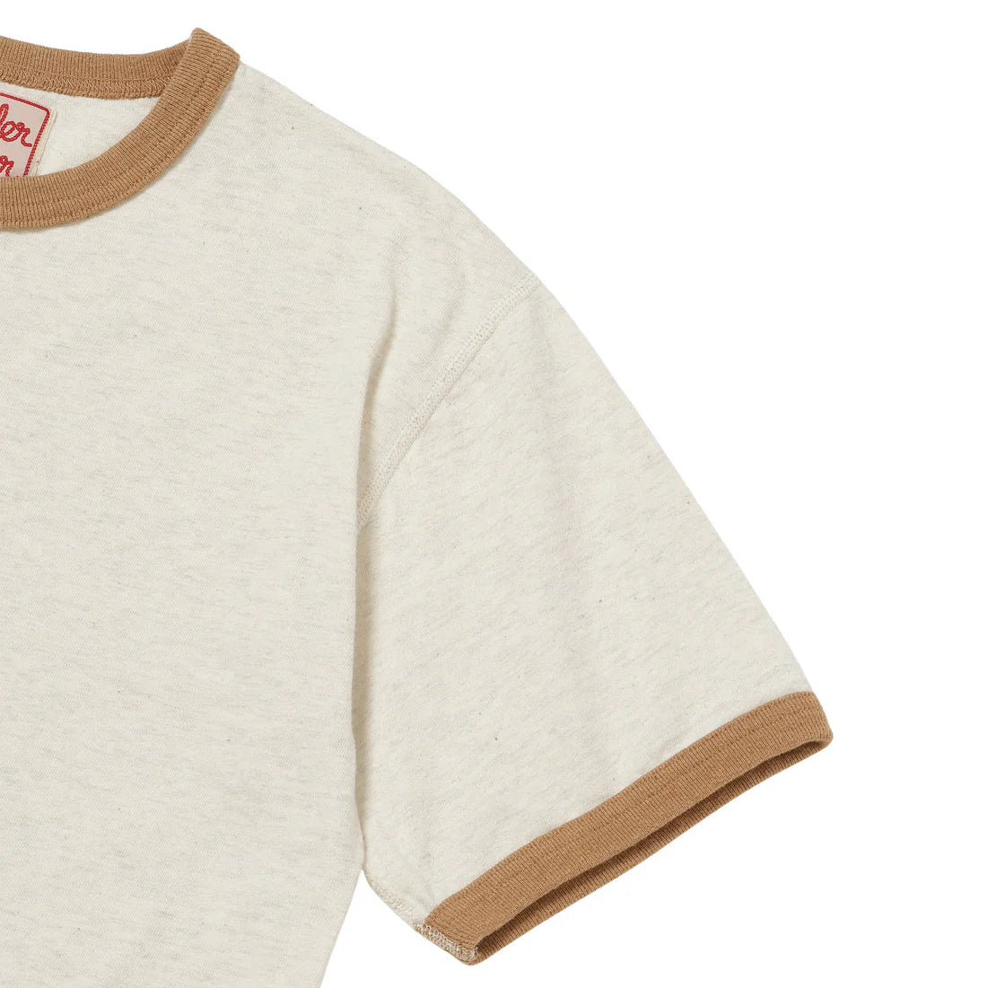 Recycled Cotton FoxFibre® Ringer T - Sand by Wonder Looper