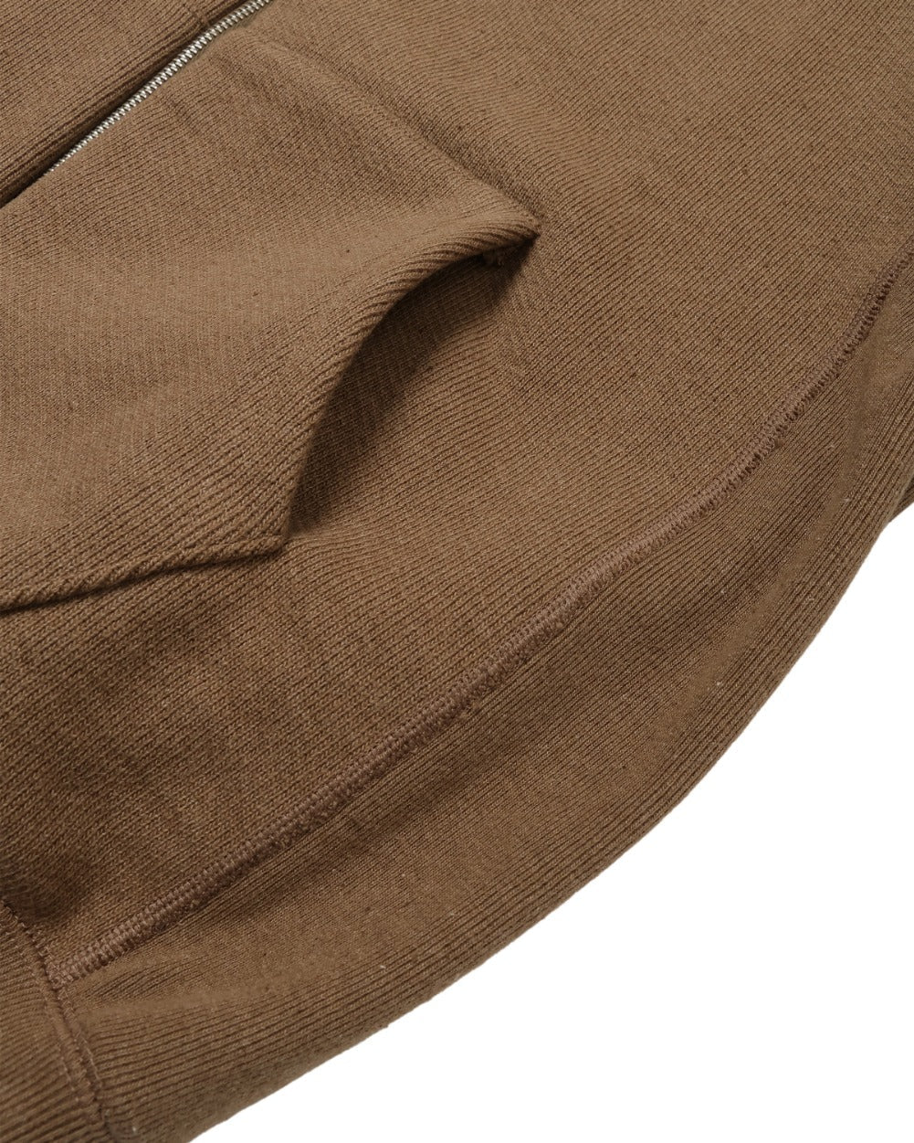 Zip Hoodie - Iron Mordant FoxFibre® Double Heavyweight French Terry by Wonder Looper