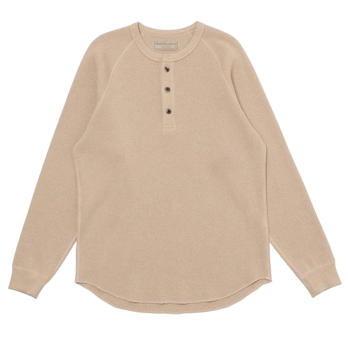 Henley - FoxFibre® Heavyweight Waffle -Coyote 15 by Wonder Looper