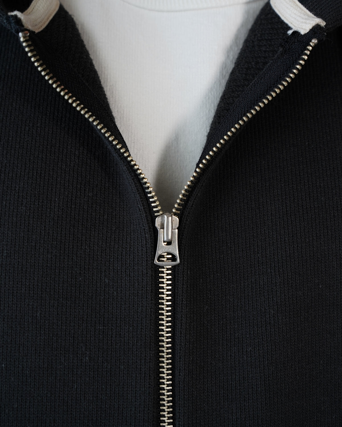 Zip Hoodie - Double Heavyweight French Terry - Sumi Black by Wonder Looper
