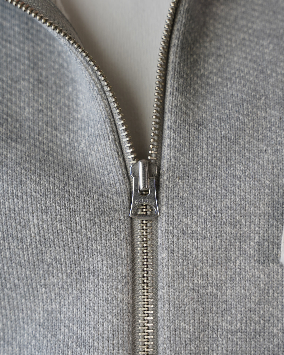 Zip Hoodie - Double Heavyweight French Terry - Heather Grey by Wonder Looper