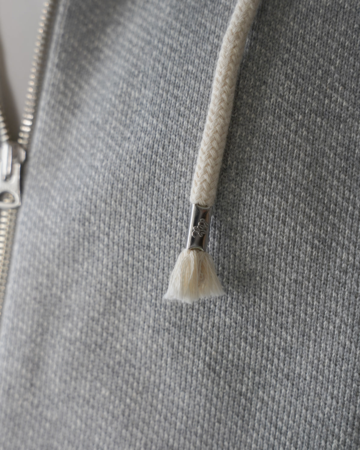 Zip Hoodie - Double Heavyweight French Terry - Heather Grey by Wonder Looper
