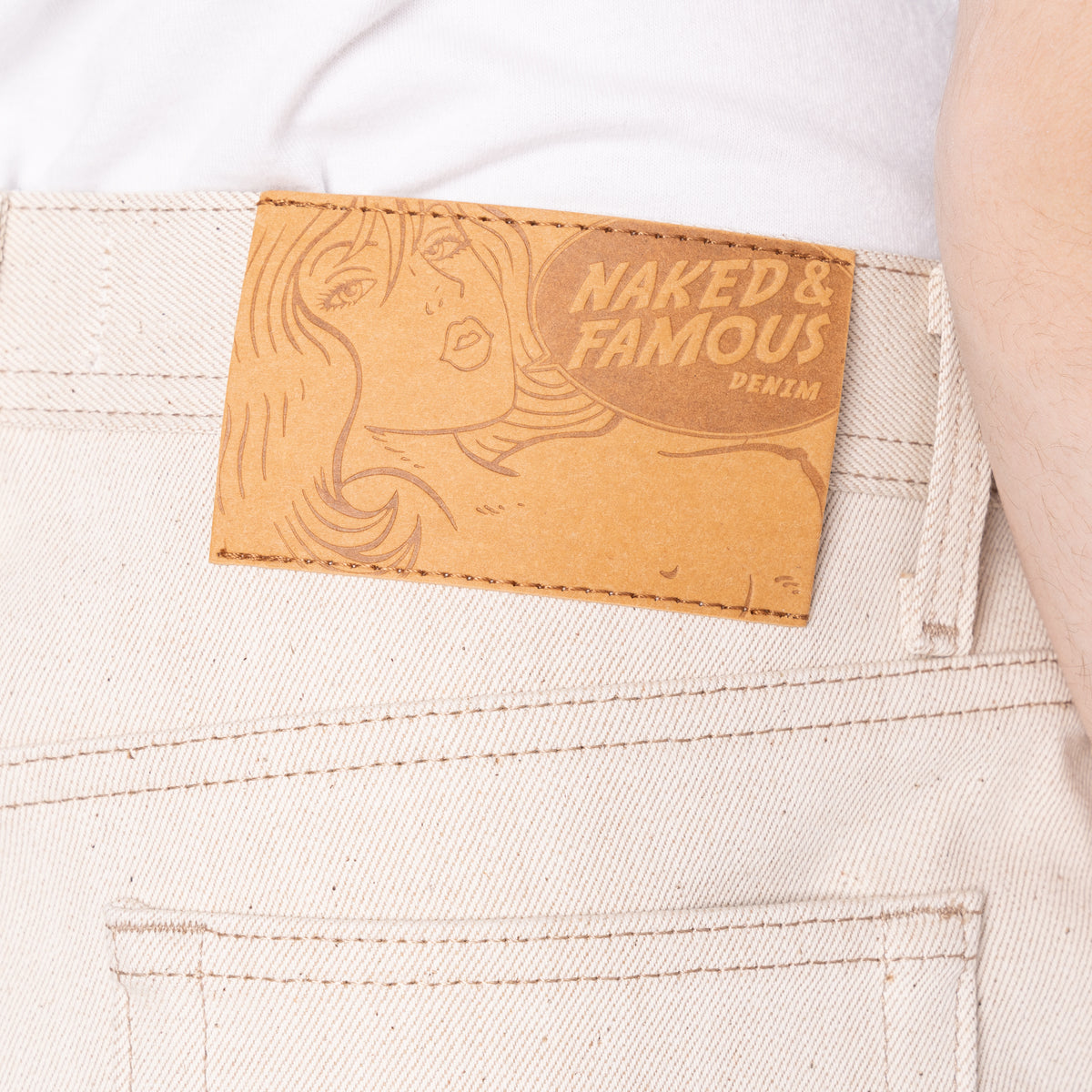 Weird Guy - All Natural Ecru Foxfibre® Selvedge by Naked & Famous Denim