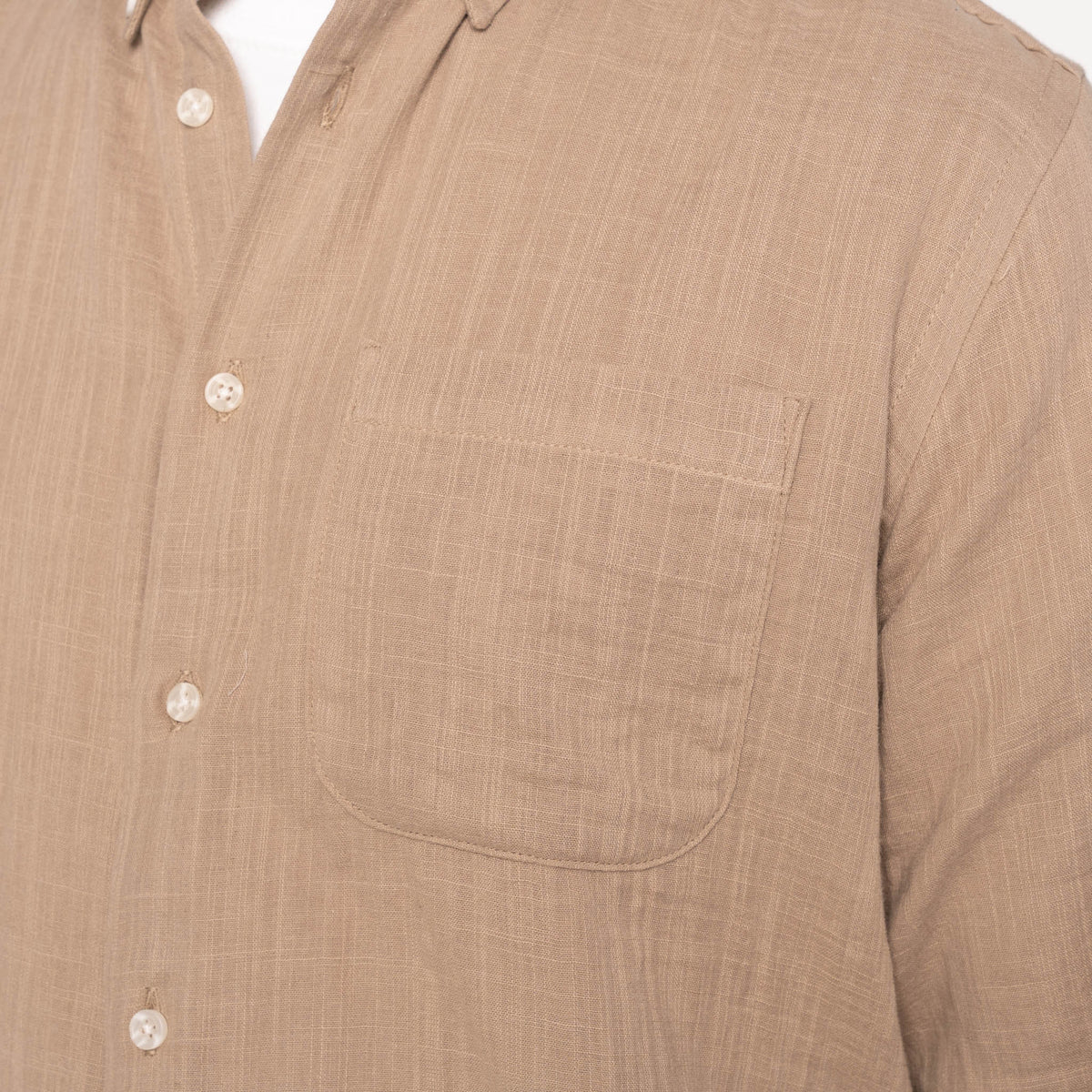 Easy Shirt - Double Weave Slub Gauze - Sand by Naked & Famous Denim