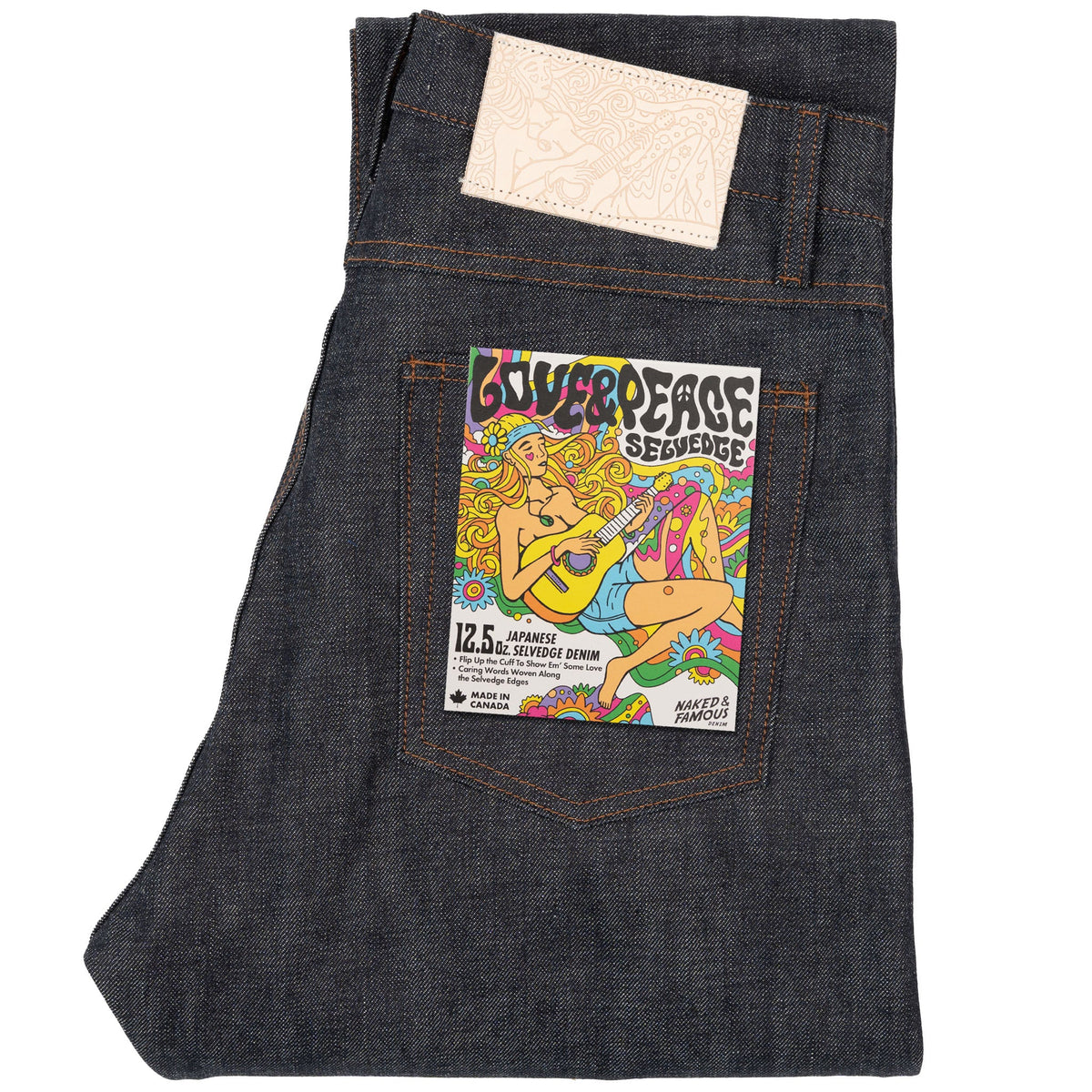 True Guy - Love & Peace Selvedge by Naked & Famous Denim