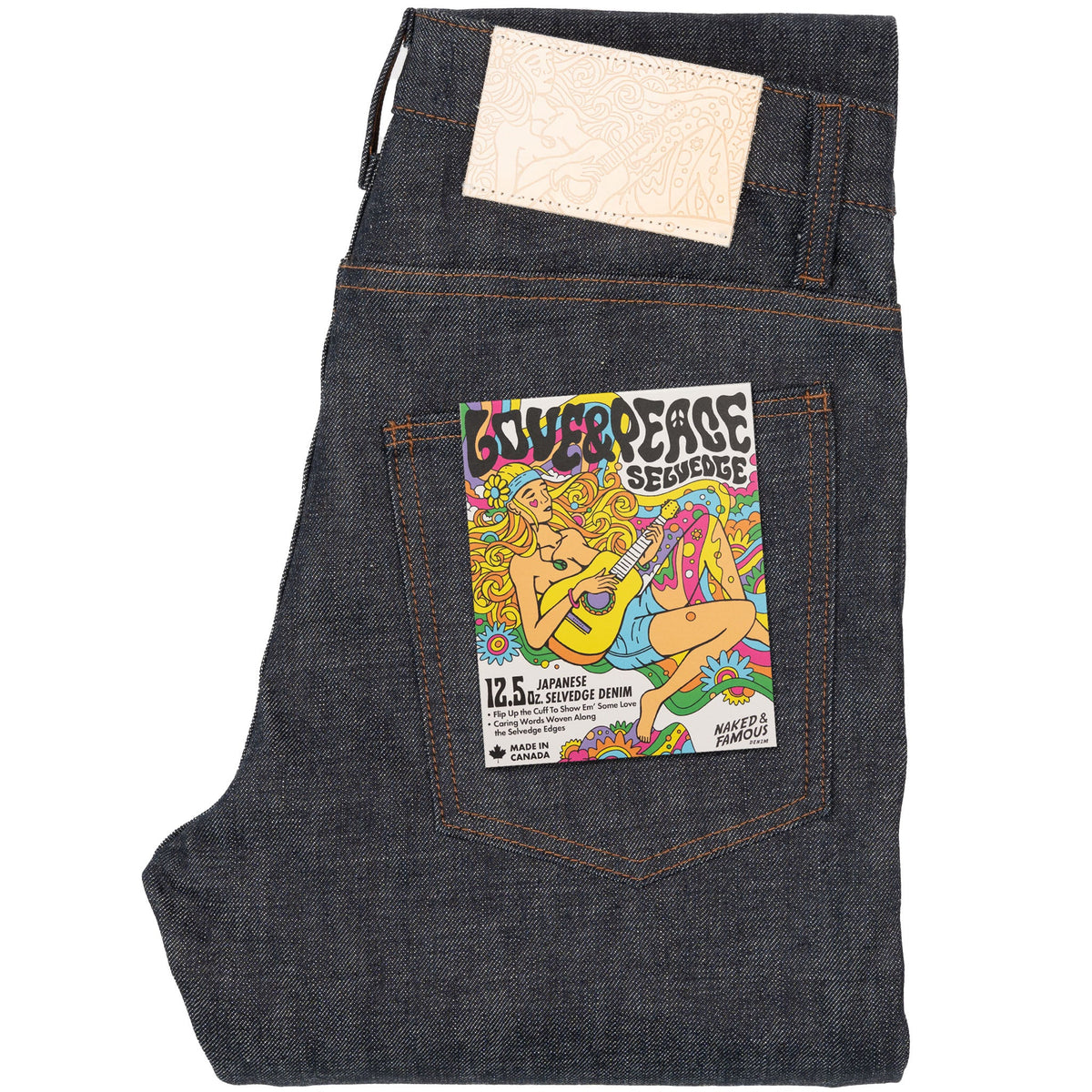 Super Guy - Love & Peace Selvedge by Naked & Famous Denim