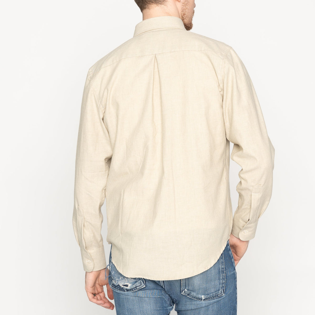 Easy Shirt - Melange Soft Twill - Pale Taupe by Naked & Famous Denim