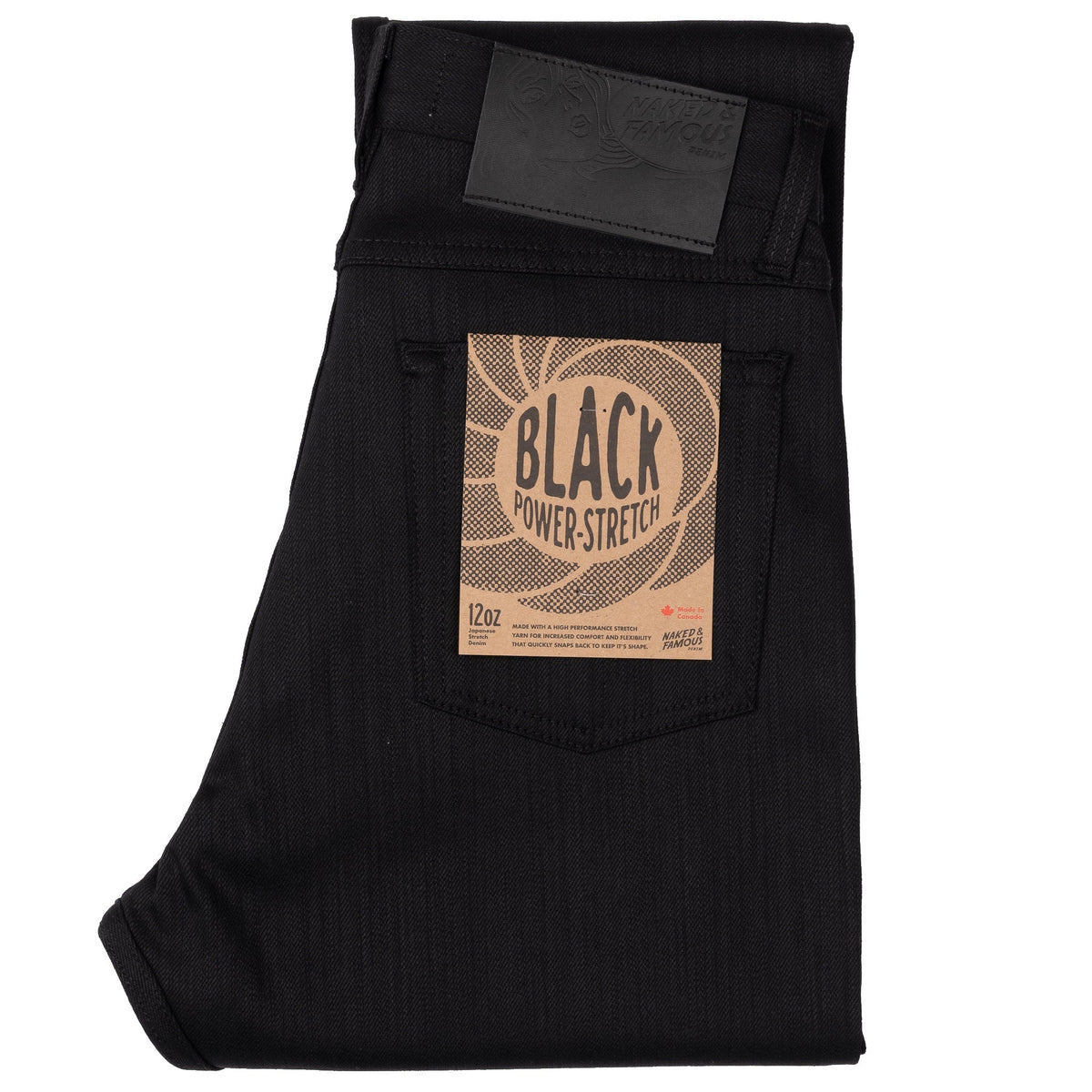 True Guy - Black Power Stretch by Naked & Famous Denim