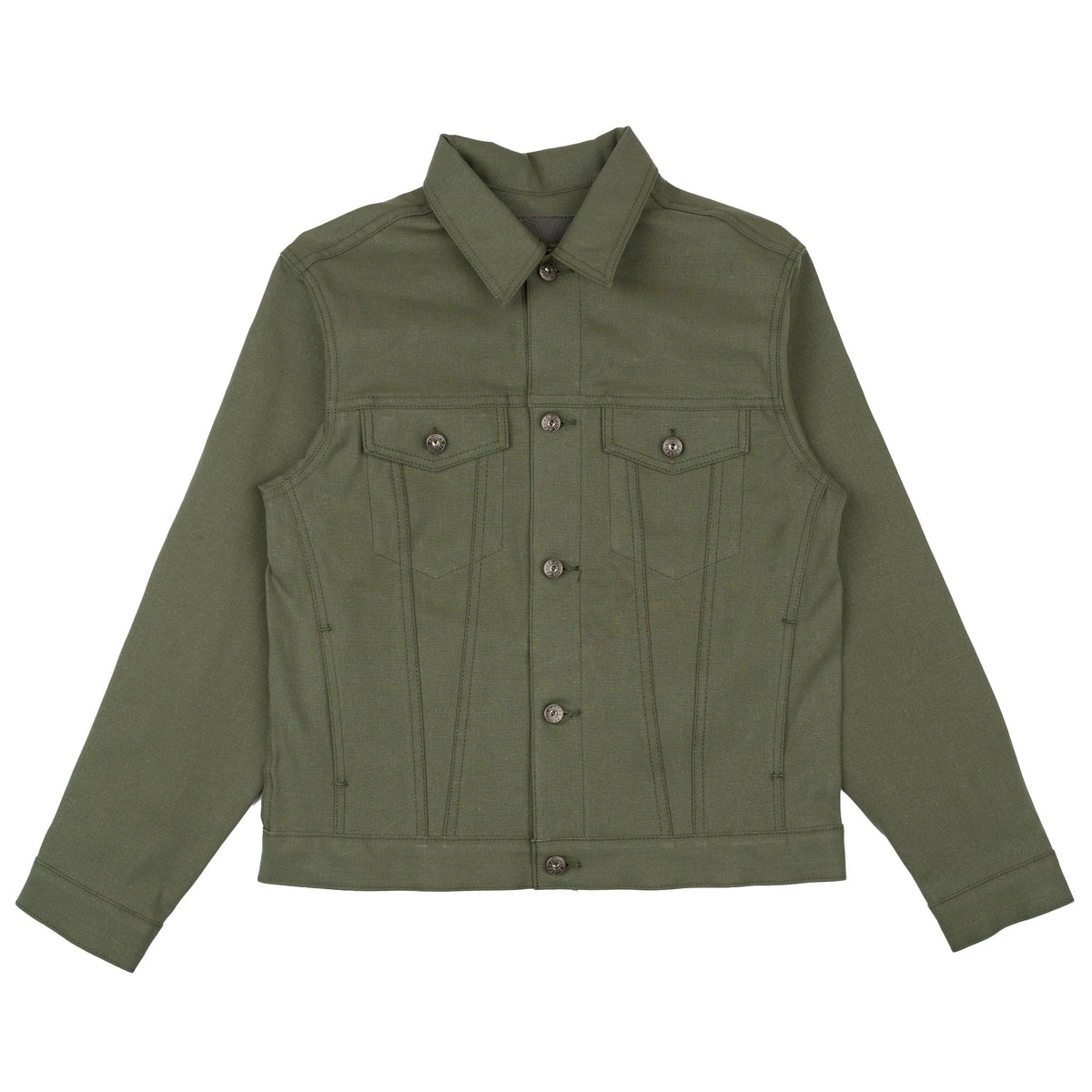 Denim Jacket - Army Green Duck Selvedge by Naked & Famous Denim