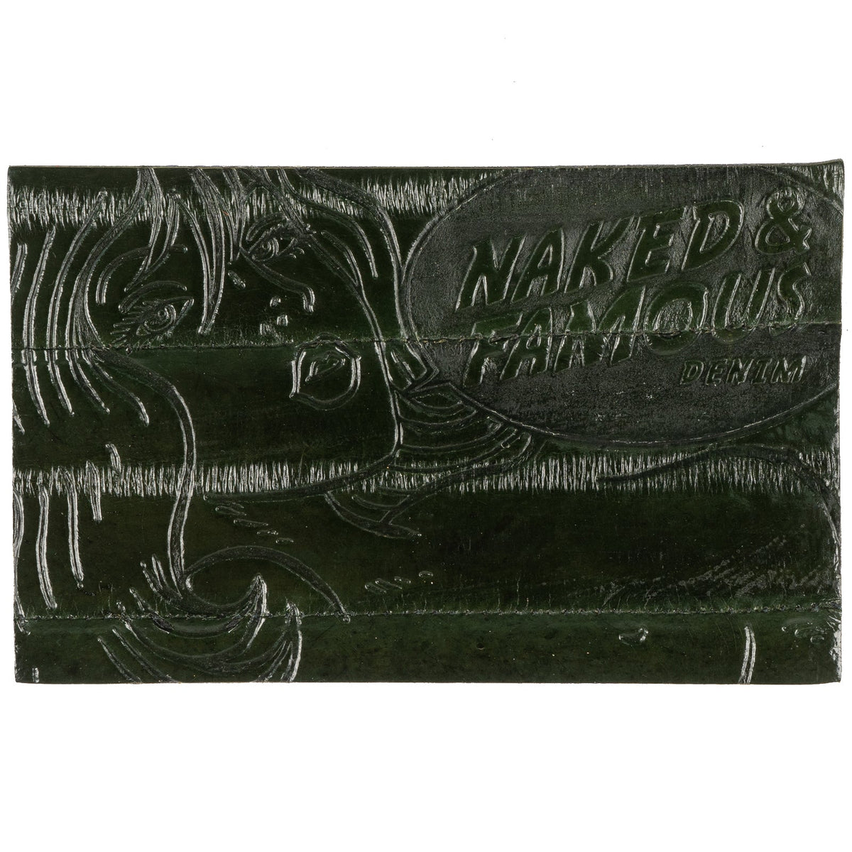 Tragic Blond Leather Patch - Sea Green Eelskin by Naked & Famous Denim