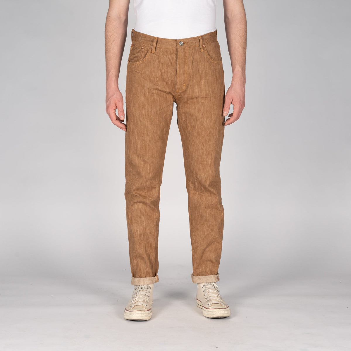 Easy Guy - MIJ11 - Tokushima Hand Dyed Kakishibu Selvedge by Naked & Famous Denim