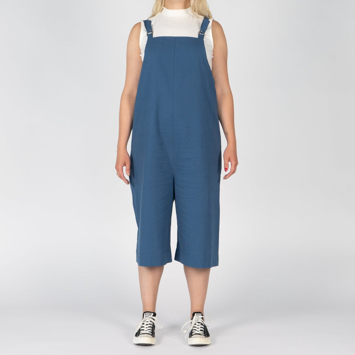 Romper - Seersucker 40s - Blue by Naked & Famous Denim
