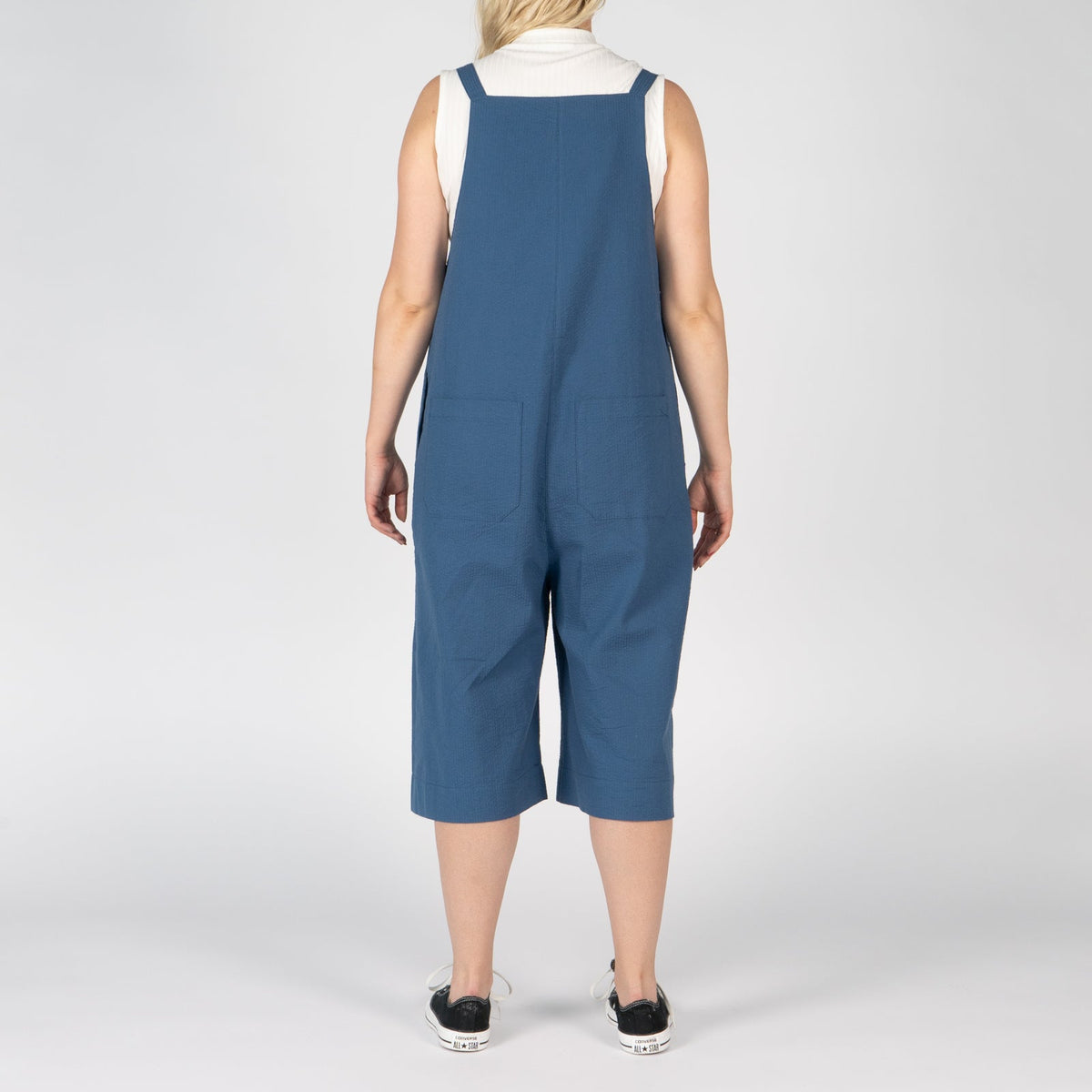 Romper - Seersucker 40s - Blue by Naked & Famous Denim